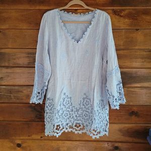 Soft Surroundings Eyelet Tunic
